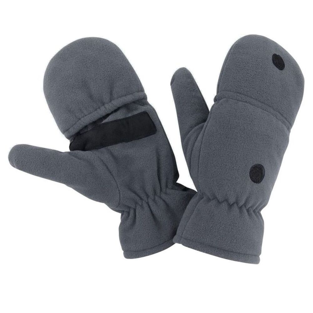 Result Unisex Adult Fingerless Gloves / Gray